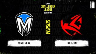 Mindfreak vs Killzone  ESL Challenger League S48  Oceania [upl. by Grous]