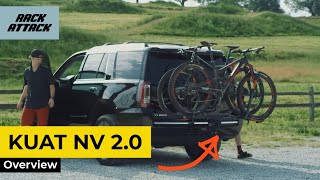 Kuat NV 20 Platform Bike Hitch Rack Review Overview Demonstration [upl. by Miof Mela]