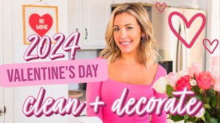 2024 VALENTINES DAY CLEAN  DECORATE WITH ME BriannaK [upl. by Pompei92]