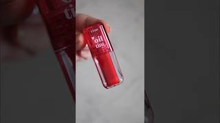 ETUDE Dear Darling Oil Tint 01 Real Cherry review [upl. by Acinorrev]