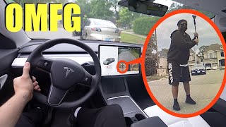 you wont believe what my Tesla caught on camera creepy man tries something disturbing [upl. by Ginelle]