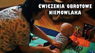 Ćwiczenia obrotowe niemowlaka  5 miesięczny Dominik  wzmożone napięcie mięśniowe  propozycje [upl. by Myranda]