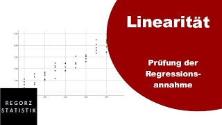 Linearität als Regressionsvoraussetzung prüfen [upl. by Atneuqal]