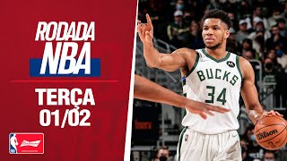 GIANNIS FAZ TRIPLODUPLO BOOKER BRILHA EM VITÓRIA SOBRE NETS DE KYRIE E MAIS  RODADA NBA 0102 [upl. by Llehcsreh928]