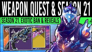 Destiny 2 NEW WEAPON QUEST amp ROADMAP UPDATE Season 21 New Loot RoN Triumphs Events New Exotics [upl. by Marcoux]