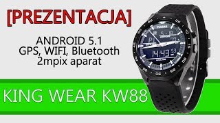 Smartwatch KingWear KW88 z Android 51 prezentacja [upl. by Dallman]