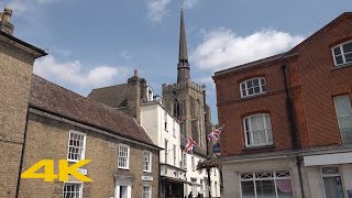 Stowmarket Walk Town Centre【4K】 [upl. by Nnaeirrac360]