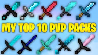 MY TOP 10 BEST PvP TEXTURE PACKS 189 [upl. by Yevette704]