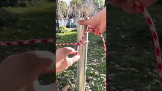 This knot can be used to secure wood or it can serve as a clothesline [upl. by Fisher104]