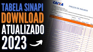 COMO BAIXAR A TABELA SINAPI 2024  ORÇAMENTO DE OBRAS [upl. by Livingston354]