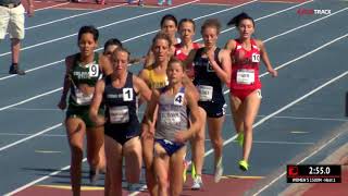 Allie Ostrander Wins 1500m Heat  2018 Mountain West Outdoor Championships [upl. by Idnil115]