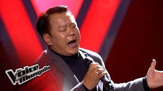 TsogtdelgerB  quotTuund bi hairtai baisanquot  Blind Audition  The Voice of Mongolia 2018 [upl. by Adeys736]