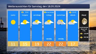 Das Wetter für Samstag den 18052024 [upl. by Bravar]