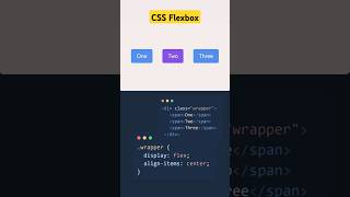 Learn CSS Flexbox in details cssflexbox flexbox webdesign webdevelopment shorts coding viral [upl. by Yahsram]