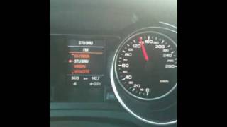 Audi A5 Sportback 2010  20 TDI  170 CV  acceleration de 0 à 160 kmh [upl. by Ilojne792]