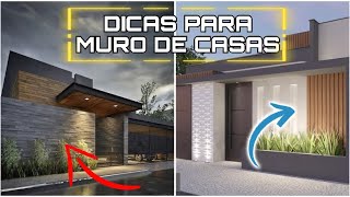 MURO de FACHADA De CASAS MODERNAS  DICAS e INSPIRAÇÕES para MUROS de CASAS MODERNAS [upl. by Heigho5]