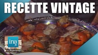 Recette  Suprême de cailles au foie gras dans gelée de mandarine de Roger Vergé  Archive INA [upl. by Ahrat172]