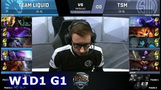 Liquid vs TSM  Week 1 Day 1 of S8 NA LCS Spring 2018  TL vs TSM W1D1 G1 [upl. by Ham]