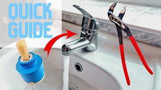 How To Replace A Single Lever Mixer Tap Cartridge in 3 Minutes [upl. by Mcquillin]