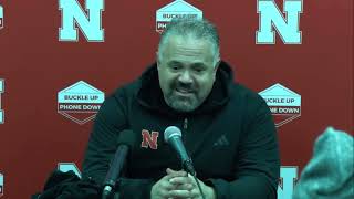 Nebraska Football Coach Matt Rhule  Post Iowa 2024 [upl. by Alair]