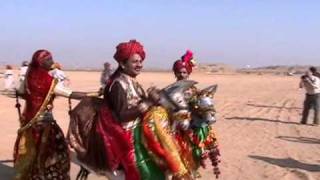 Dummy Horse Dance Kachchi GhodiLouise and Stuarts Amazing India [upl. by Ahtamat]