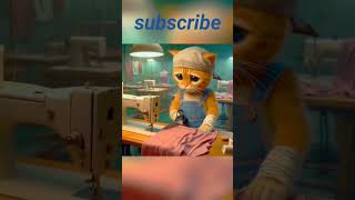 Cat work cute cat virl video shorts ai video cat [upl. by Nivlem]