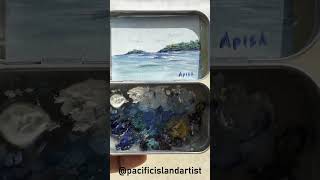 Lae o Kīlauea plein air oil painting in Altoids tin by Jon Apisa [upl. by Eiznek]