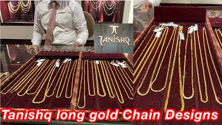 Tanishq light weight Long gold Chain collections  Long gold chain Designs  Chains  Swati nag [upl. by Cain811]