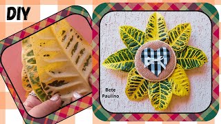 Quadro com folhas naturaisDIY [upl. by Eelirem]