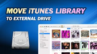 2023 How to Move iTunes Library to External Drive  Transferring iPhone Music [upl. by Nepets]