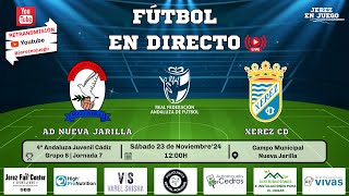 7ª Jornada  4ª Andaluza Juvenil Cádiz Gr8  AD Nueva Jarilla vs Xerez CD  231124 [upl. by Shue]