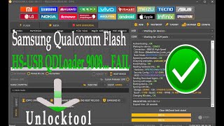 Samsung Qualcomm Flash Full HS USB QDLoader 9008 Only Ap BL CP CSC By UnlockTool 2021 [upl. by Jeminah]