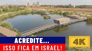 Parque Ecológico Hod Hasharon em Israel  Drone em 4K [upl. by Naira746]