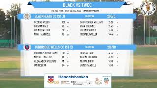 Kent Cricket League  Premier 1st XI  Blackheath CC v Tunbridge Wells CC [upl. by Anaoy873]