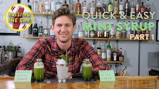 Quick amp Easy Mint Syrup Recipe for Cocktails Part 1  The Making [upl. by Alford]