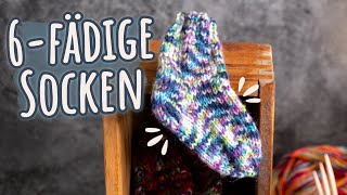 6fädige Socken stricken für Babys  mit mysocks Pixel von myboshi [upl. by Bonine]