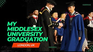 My graduation at Middlesex University in the city of London United Kingdom [upl. by Ahsyen]