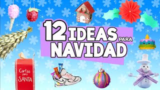 12 DECORACIONES NAVIDEÑAS FÁCILES para TU CASA 😱🎄 Craftingeek [upl. by Ahseen]