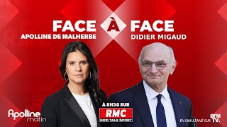 🔴 DIRECT  Lintégrale de linterview de Didier Migaud ministre de la Justice sur RMC [upl. by Narib]