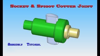 Socket amp Spigot Cotter joint Solid Edge  in Kannada  Tutorial25 ಸಾಲಿಡ್ ಎಡ್ಜ್ ಕನ್ನಡಸಂಚಿಕೆ25 [upl. by Beffrey]