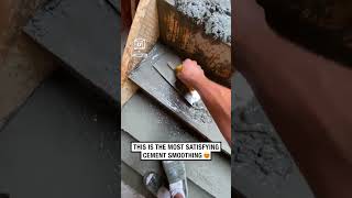 This cement smoothing is so satisfying 😲 😍 🎥 TikTok  kingoflight1 [upl. by Zoi]