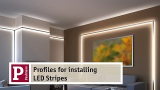 Aluminium profiles for indirect lighting by LED Strips  very easy to assemble [upl. by Britt]