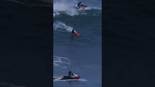 NAZARÉ FIRST SWELL OF THE SEASON full video in my channel surf bigwavesurfing nazare portugal [upl. by Atterahs]