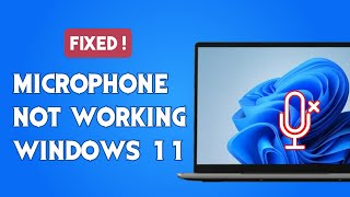 Laptop Microphone Not Working Windows 11  FIXED [upl. by Sadnak22]