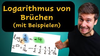 Logarithmus von Brüchen berechnen mit Beispielen [upl. by Lazare781]