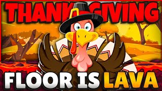 🦃 Thanksgiving Freeze Dance 🦃 Floor is Lava 🦃 Brain Break 🦃 [upl. by Toogood]