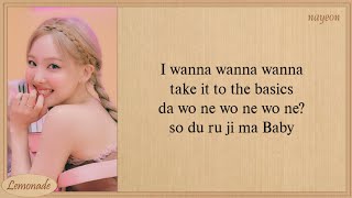 TWICE Basics Easy Lyrics [upl. by Rednal]