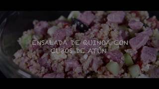 Ensalada de quinoa con Cubitos de Atún Dolores [upl. by Ahsenor]