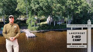 SOLD Lakefront 2Bedroom Camp  Maine Real Estate [upl. by Tompkins]