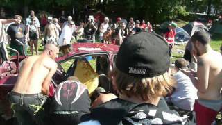 Juggalo Justice  Theifs Car Gets Destroyed  The Gathering of the Juggalos 2012 Part 8 [upl. by Notwal]